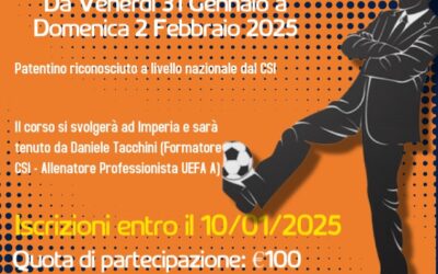 Corso allenatori Calcio Giovanile